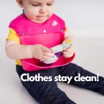 Only High Neck Baby Bib Made from Premium Food-Grade Silicone - Waterproof Design Keeps Your Little One Dry and Clean Protecting Their Clothes from Spills and Stains. - Image 4